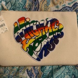 Michael kors new with tags large rainbow wristlet